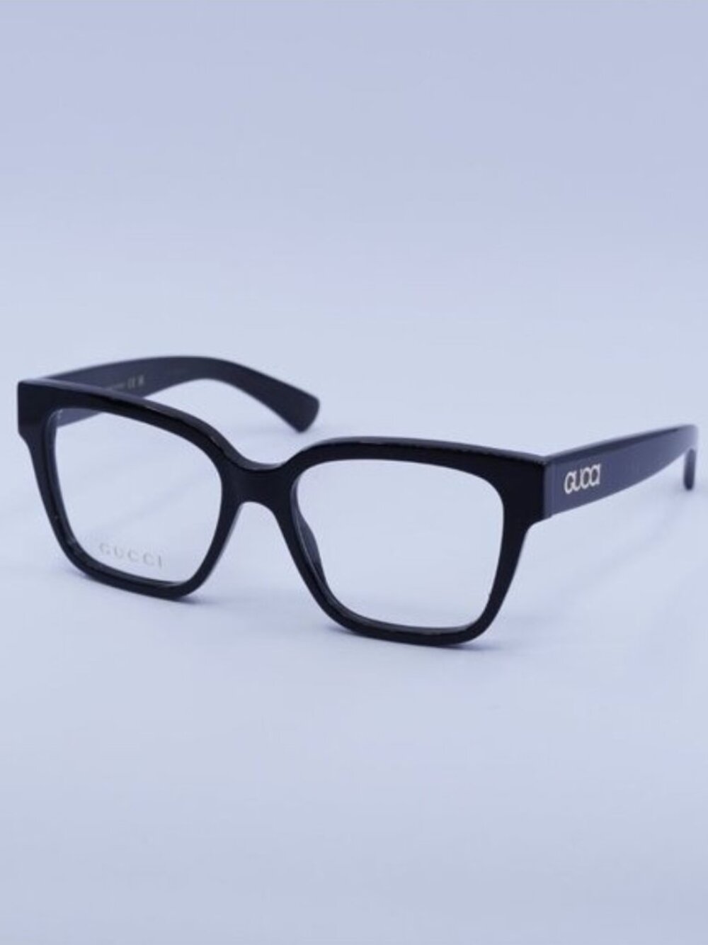 Gucci GG1791O 005 Eyeglasses Shiny Black 53mm Cat Eye Frame